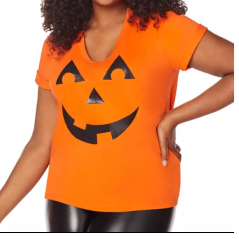 SPIRIT HALLOWEEN orange Pumpkin T Shirt size XXL NWT - Picture 4 of 6